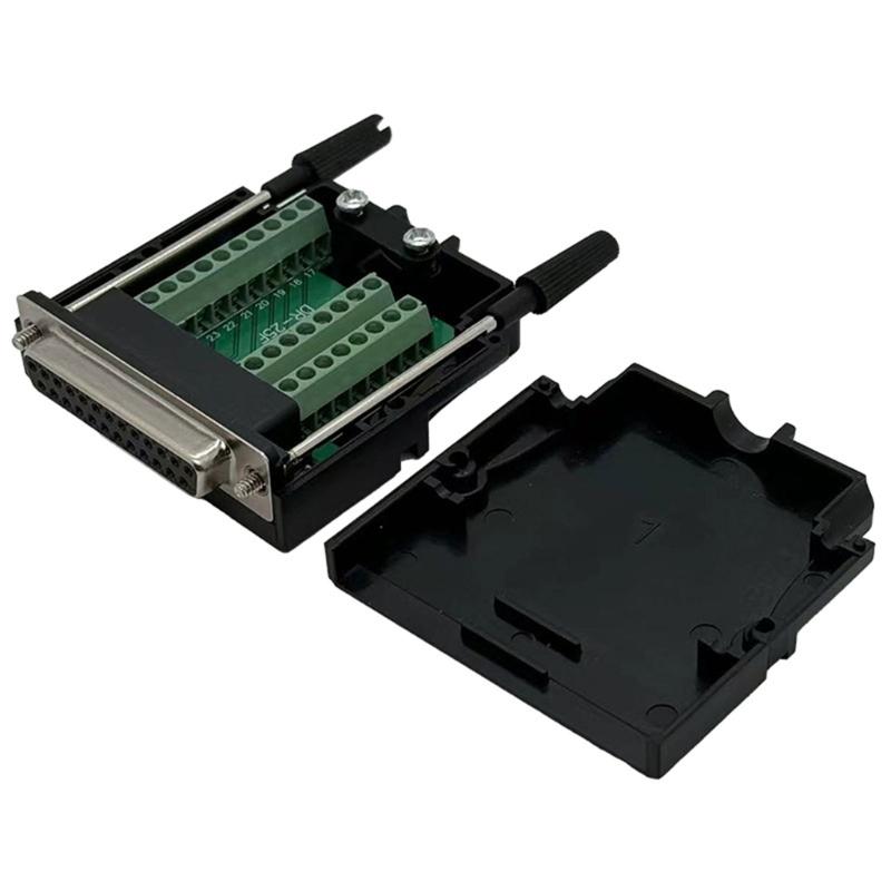 DB25 Board Module Female Adapter 25Pin Port Solderlessly for Terminal Connection and Signal Module