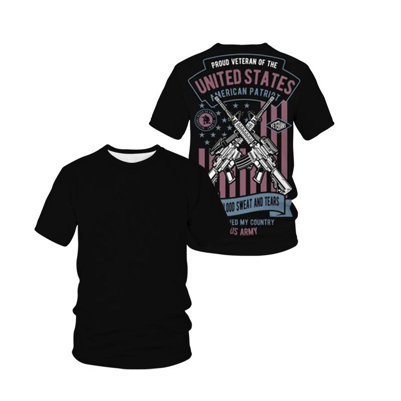 Летние мужские футболки с 3D принтом тигра и дракона, модные повседневные спортивная одежда с круглым вырезом и короткими рукавами, уличная одежда, топы большого размера