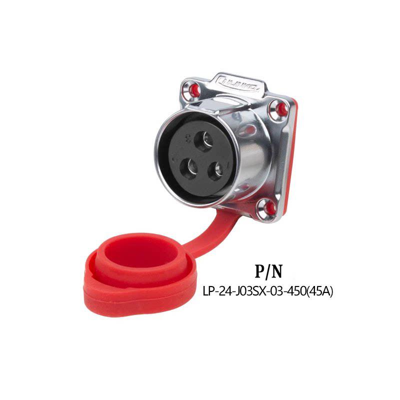 Cnlinko LP24 IP67 Waterproof Circular Bayonet Male Female Plug Socket 3 4 10 12 19 24 Pin 45A for Industrial Automation System