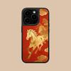 Чехол для мобильного телефона Год Золотой Лошади для iPhone 17 16 15 14 13 12 11 Air Pro Max Plus Матовая поверхность Цветная крышка Красивый чехол