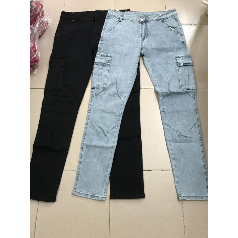 Мужские узкие джинсы с боковыми карманами