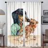 Современные шторы для гостиной, 2 шт., такса, перегородка, шторы для кухни, тюль для спальни, затемняющие шторы