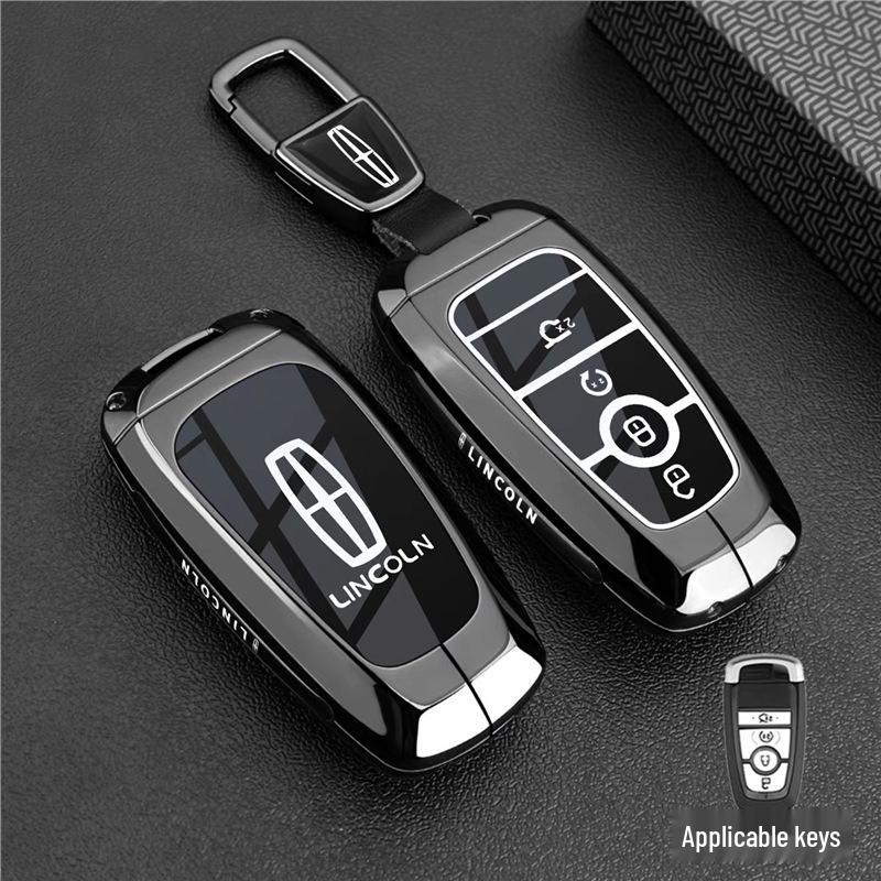 Совместимый чехол для ключа для Lincoln Z, Navigator, Adventure, Aviator, MKC, MKZ, Continental, MKX - Чехол для автомобильного ключа