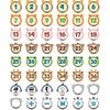 FLYAB Line up Spots for Classroom Floor Stickers - 48Pcs Bee Number Stickers Floor Numbers for Classroom Lining up for Back to School Kindergarten