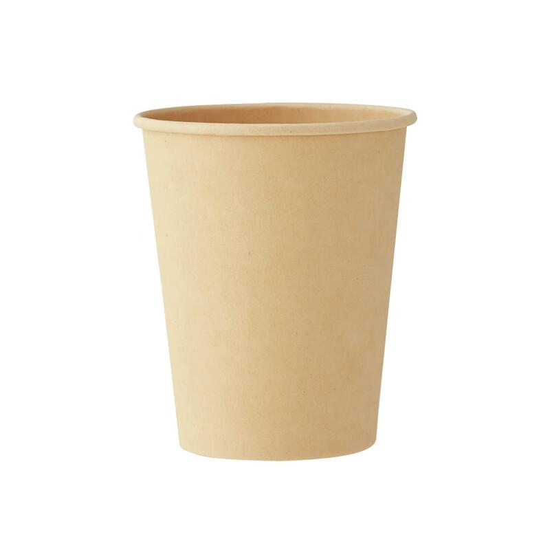 JD Original Pure Extract Paper Cups 260ml*100 Pieces, Disposable Cups, Thickened Food-Grade Bamboo Fiber Business And Home Water Cups