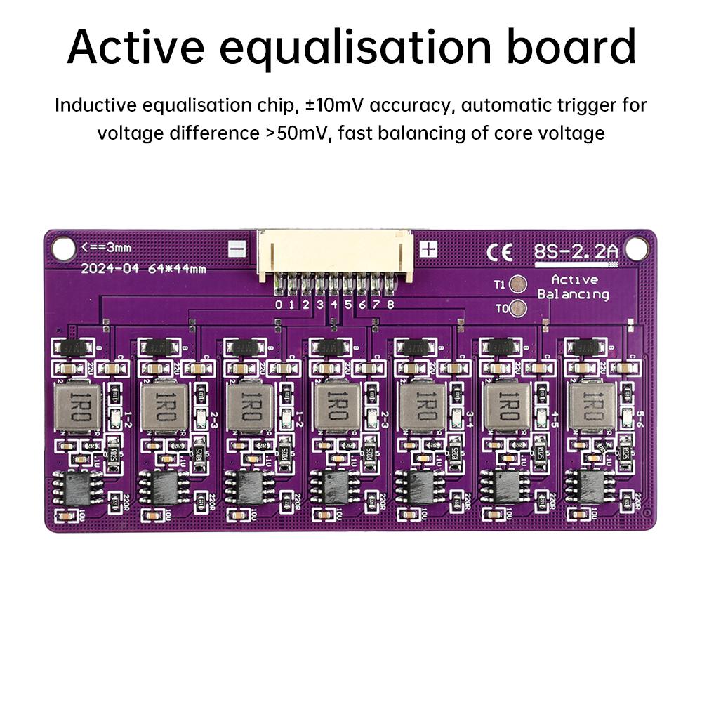 3S 4S 6S 8S 14S Capacitor Active Balancer Lithium Battery Balance Board Lifepo4 Lithium Titanate Battery Balancer 2.2A/3.1A