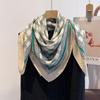 Square Scarf Headscarf Retro Imitation Wool Fashion Scarf Scarf Scarf Dual-purpose Shawl Scarf Spring and Summer Women