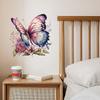 1 шт. красочная бабочка теплая спальня окно наклейка фон настенное украшение ванная комната плитка туалет украшение наклейка плакаты