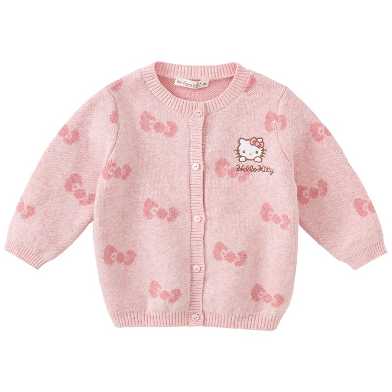 DAVE & BELLA Hello Kitty Girls' Knit Cardigan