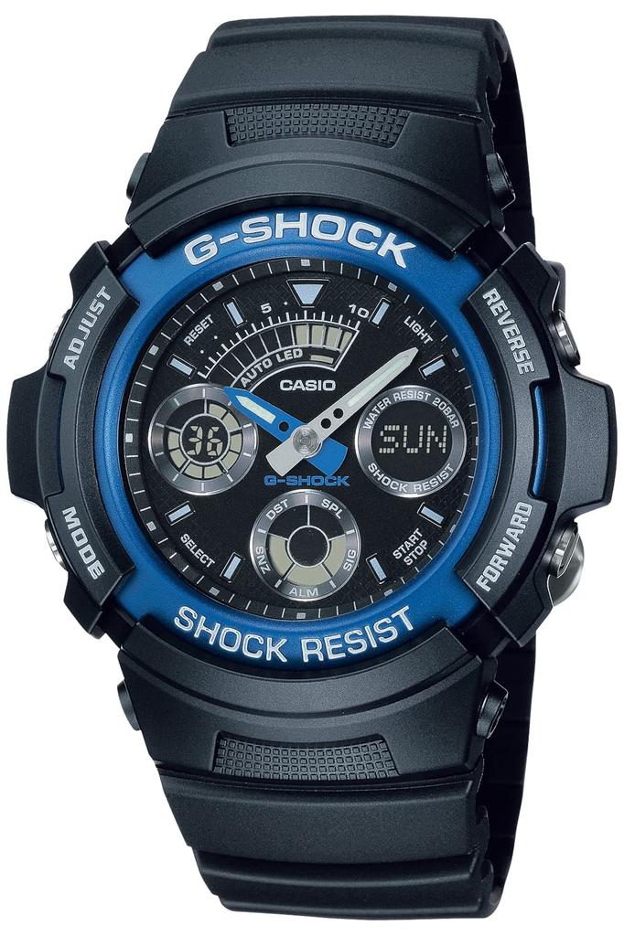 Casio Черные Часы G-Shock AW-591-2AJF Мужские