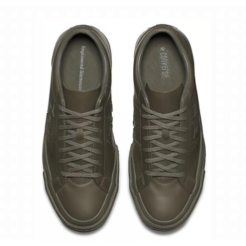 Engineered Garments X Converse One Star Ox Dark Olive Vintage Casual Non-Slip Lightweight Low-Top Board Shoes Unisex Grey