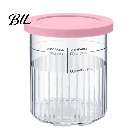 Colorful Lids for Flavor Organization Ice Cream Pint Containers Ninja NC500, NC500C, NC501, NC501C Series, Food Grade Cold Resistant Dessert