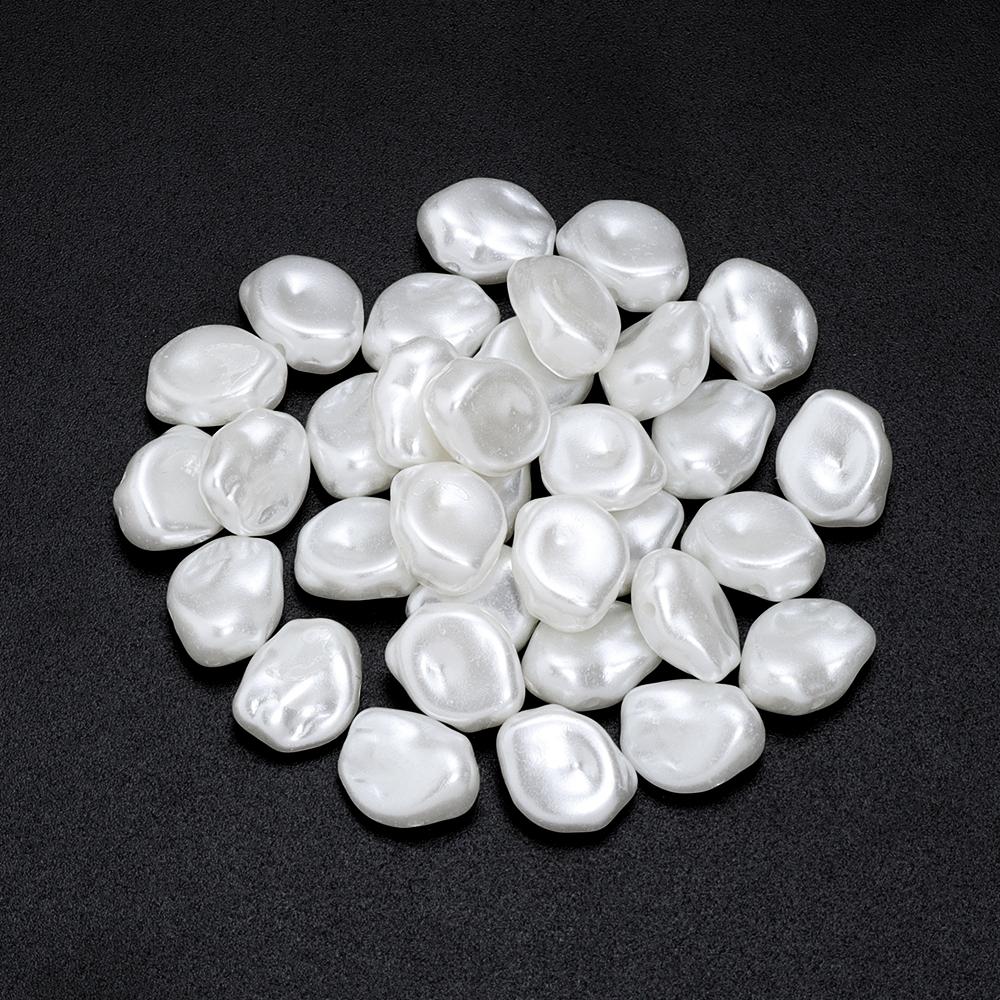 Imitation Pearl White Beads Bow Heart Mini Bear Loose Acrylic Beads For DIY Handmade Earrings Necklace Pendant Accessories