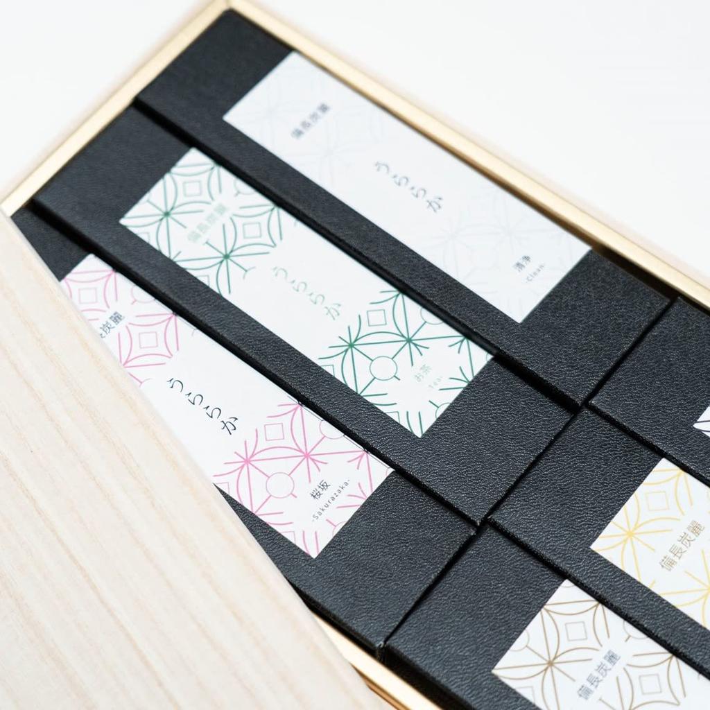 With Lotus Bincho Tanrei Uraraka 6 Types Assorted No and Cleaning Incense Gift for a Refreshing Sandalwood Bouquet Sakurazaka Purifying Tea Made In