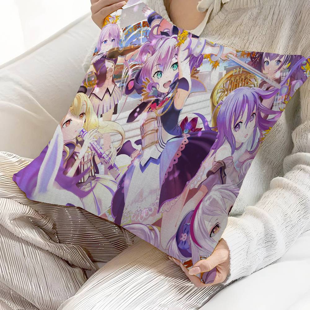 Anime Azur Lane Pillow Cushion Cover Pillowcase Living Room Sofa Home Decor
