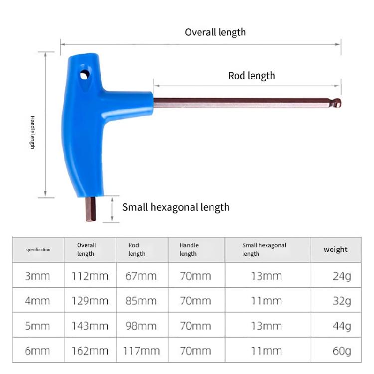 Шестигранный ключ с Т-образной ручкой, длинные рычаги, шестигранник с шаровым наконечником, инструмент-отвертка