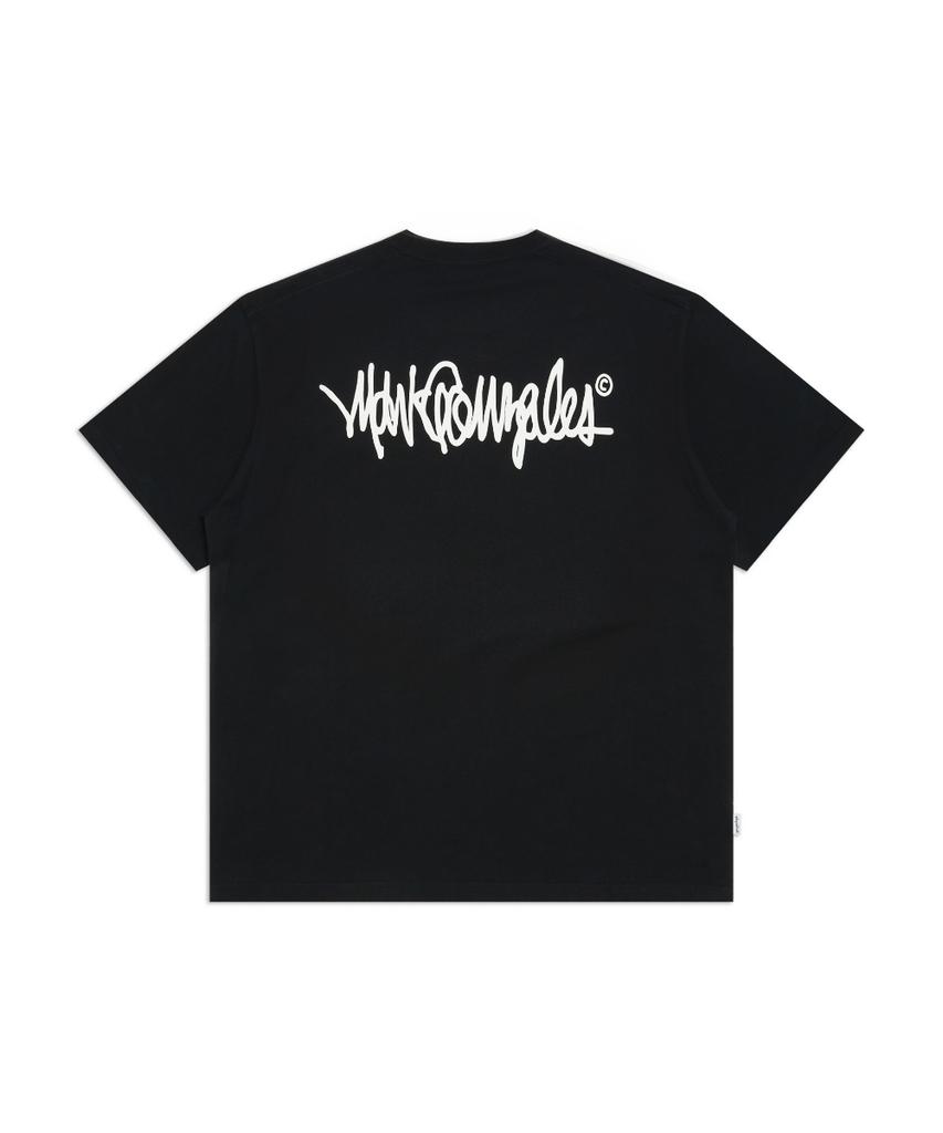 MARK GONZALES Next Sign Logo Short Sleeve T-Shirt - Black