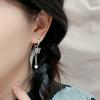 Little Fairy Sweet Tassel Butterfly Earrings Ear Buckles Women'S Zircon Smart Earrings Ins Korean Internet Celebrity Bloggers