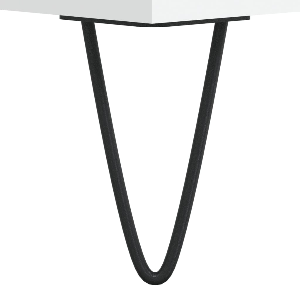 Vidaxl Szafka Na Płyty, Biała, 84,5X38X89 Cm, Materiał Drewnopochodny
