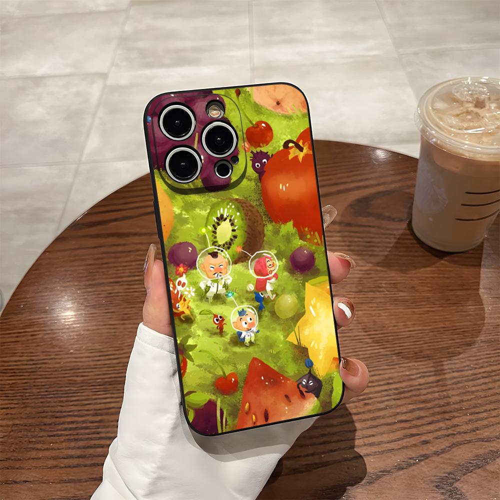 Мультяшный чехол PIKMIN 4 для телефона iPhone 15 Pro Max 14 16 Pro Max 12 15 Plus 13 Pro 11 Xr X Xs Силиконовая задняя крышка