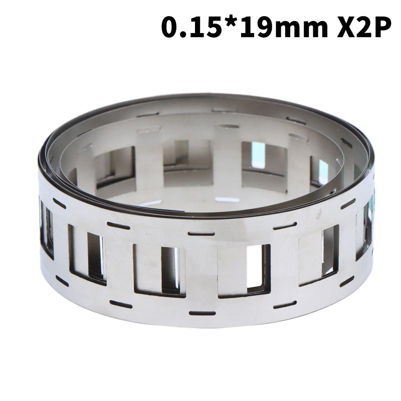 1 Roll Lithium Battery Nickel Strips 1Meter 0.15*20.2mm 2P Nickel Plated Steel Strip For 18650 Battery Pack Spot Welding