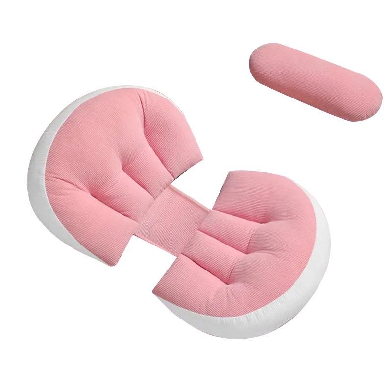 Подушка для беременных U-образной формы с поддержкой живота и спины для спящих на боку