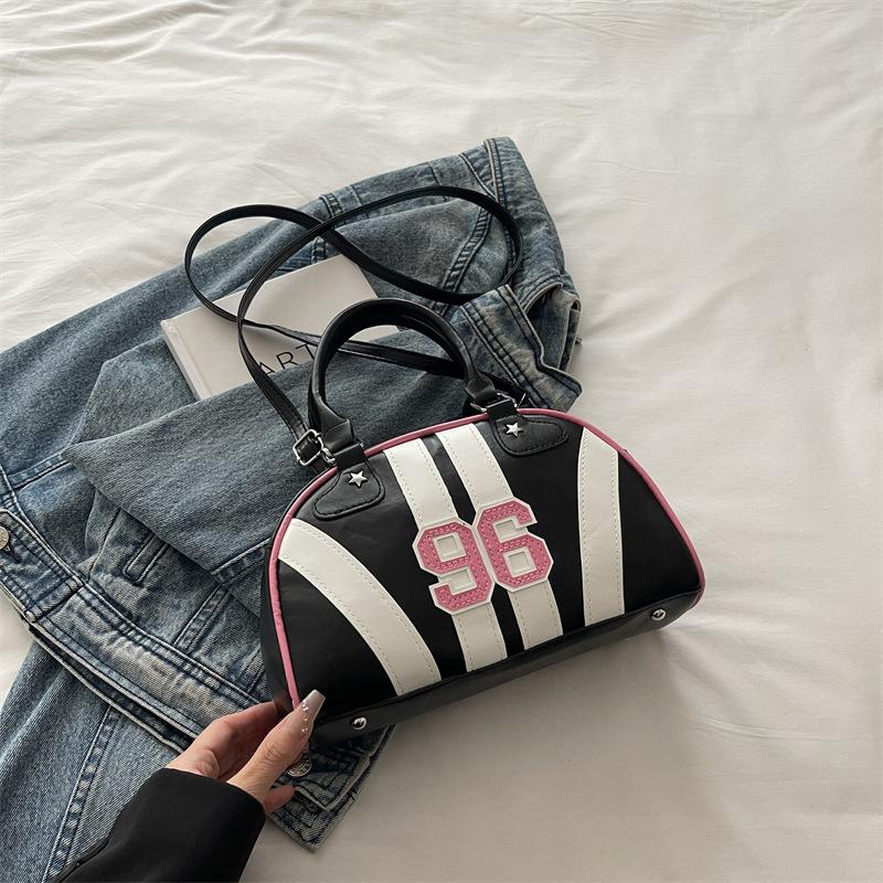 American sports hot girl style women's bag Internet celebrity trend bowling handbag fashion casual shoulder messenger bag