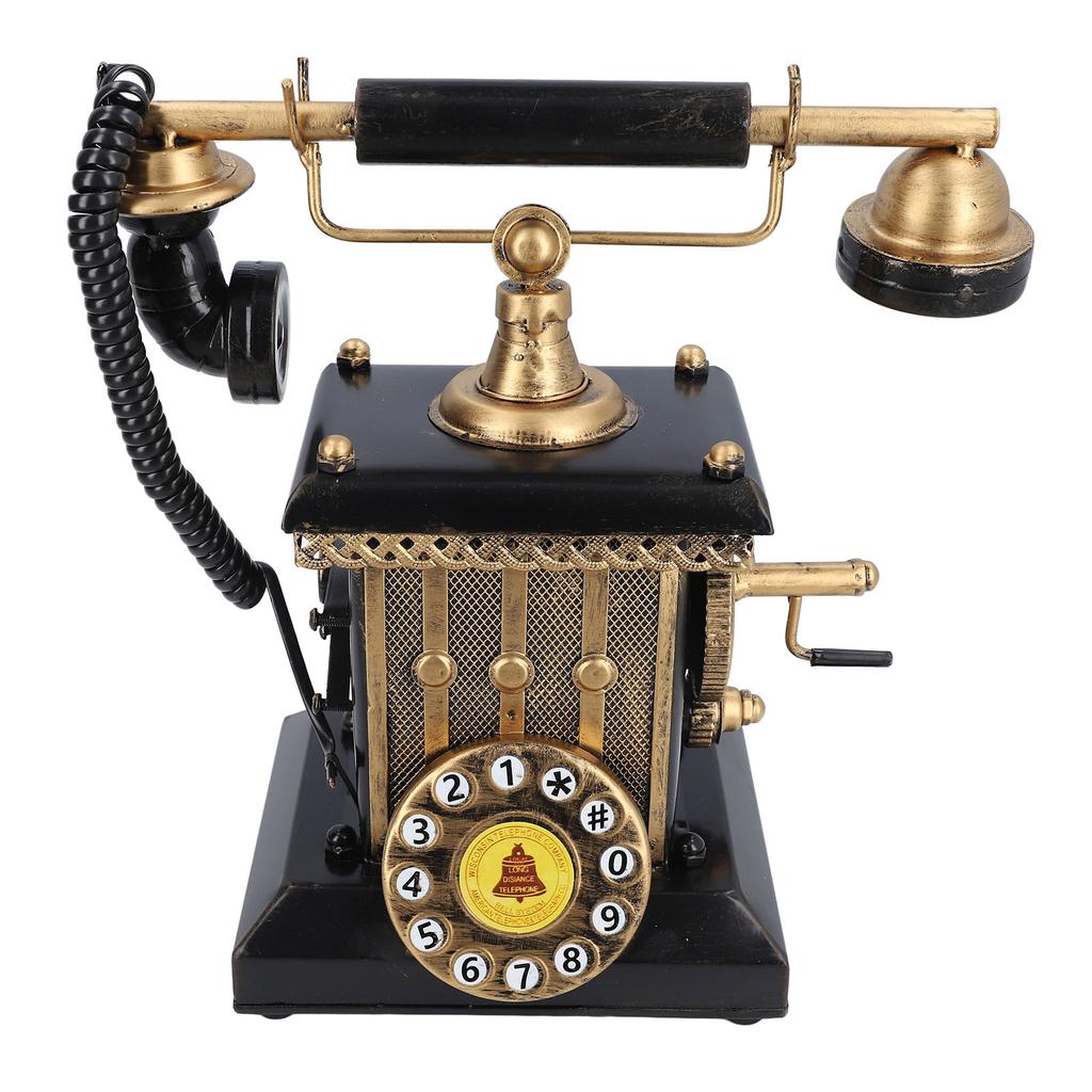 Винтажный телефон Декоративная смоляная модель Ретро телефон настенное искусство статуя бар кафе окно декор рабочего стола