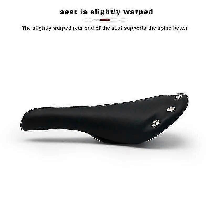 Bicycle Saddle Soft Pu Leather Road Bike Rivet Seat Cushion Racing Saddle Cover Comfortable Waterproof Vintage Cycling Saddle[HsSs]