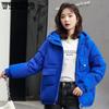 Short Cotton Jackets for Women Autumn Winter Large Size Loose Hooded Coats Female Solid Color Casual Warm Coats