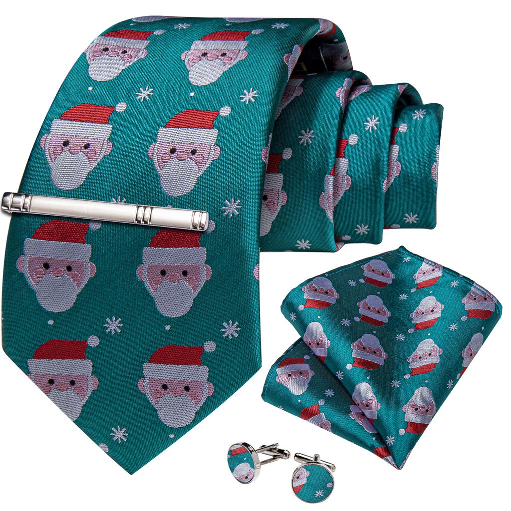 Men's Tie Silk Paisley Classic Wedding Necktie and Pocket Square Cufflinks Set