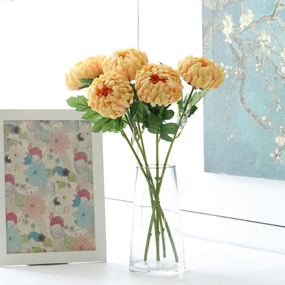 Сделай сам Реалистичная Хризантема Многоцветный Искусственный Цветок Креативный Искусственный Цветок Подарок