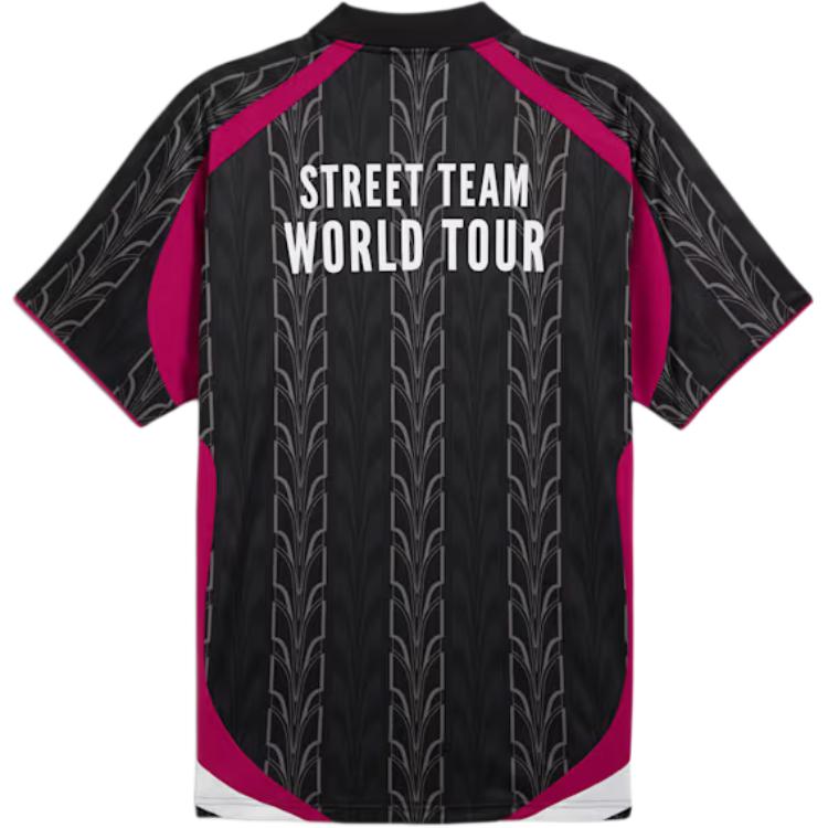 Puma More Time Twenty Four Logo Print Retro Pullover Casual Sports Short Sleeve Football Shirt Men Shirts Black 627895-01