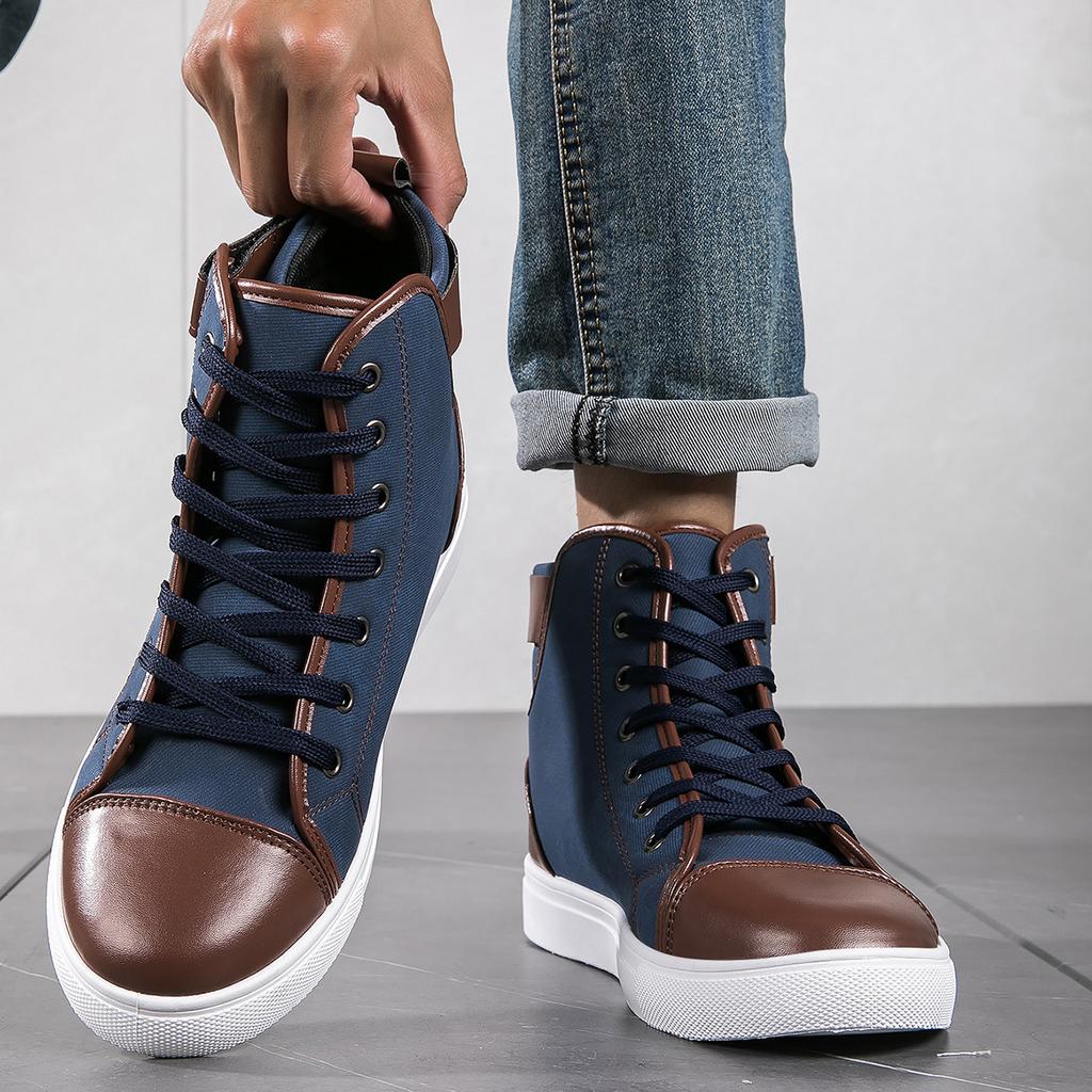 Fashion New Arrival Men's High Top Casual Shoes Summer High Top Sneakers High Quality Retro Fashion Men Boots Work Boots for Men 2024
