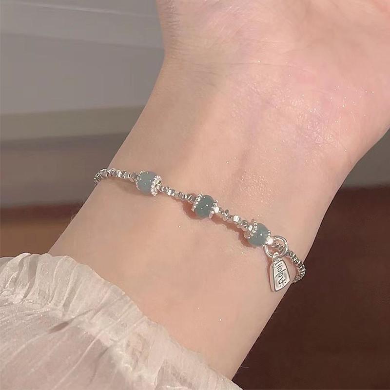 iF ME Корейские серебряные бусины браслеты для женщин нерегулярный браслет с подвеской «Радость» модные аксессуары ювелирные изделия подарок