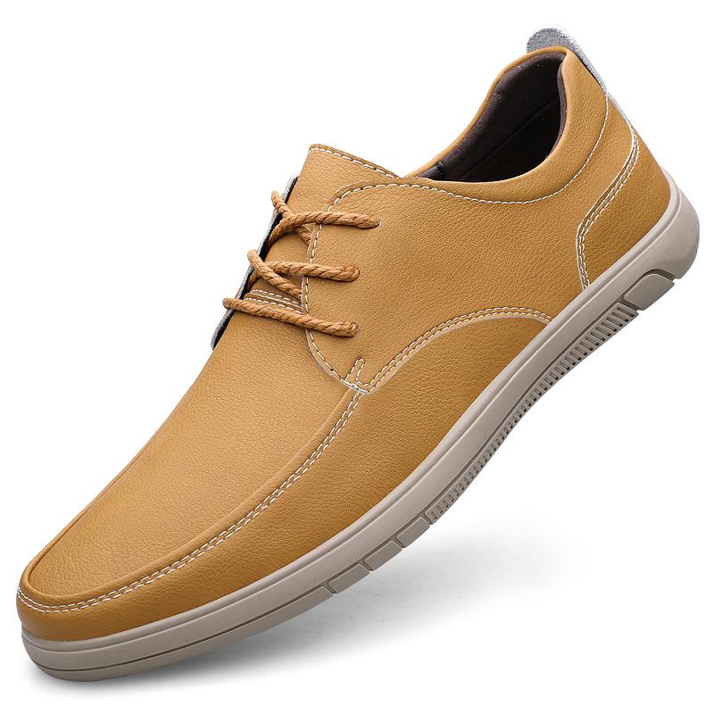 Fashion Spring Soft Soled Business Oxford Shoes Men Brand Leather Shoes Business Formal Lace Up Casual Loafers Comfortable Driving Shoes