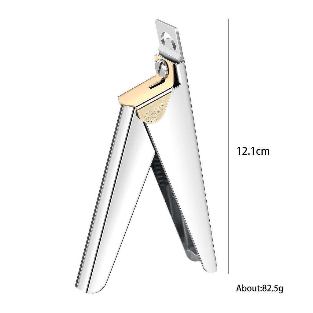 Nail Art Word Cut Ribbon Titanium French U-Shaped Scissors, Fake Nail Scissors Stainless Steel Nail Clippers Nail Extensions Cut Nail Clippers