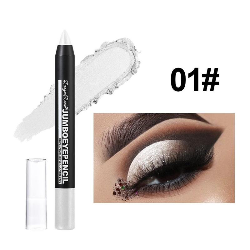 12 Colors Long-lasting Eyeshadow Pencil Waterproof Pigment Blue Purple Black Eye Shadow Stick Women Fashion Colorful Eye Makeup