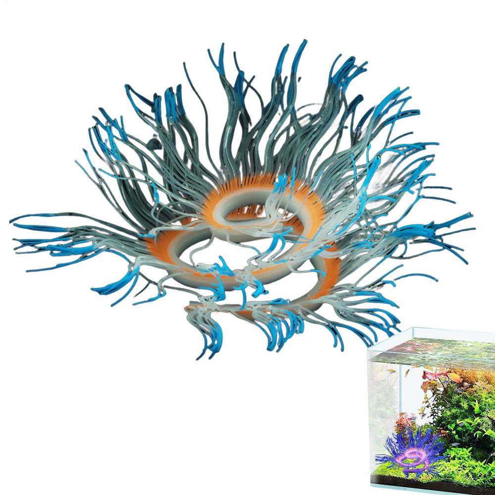 Украшения Морской Анемон Для Аквариума Украшения Морской Анемон Силиконовые Для Аквариума Искусственные Аквариумные Декорации Для Пресноводного