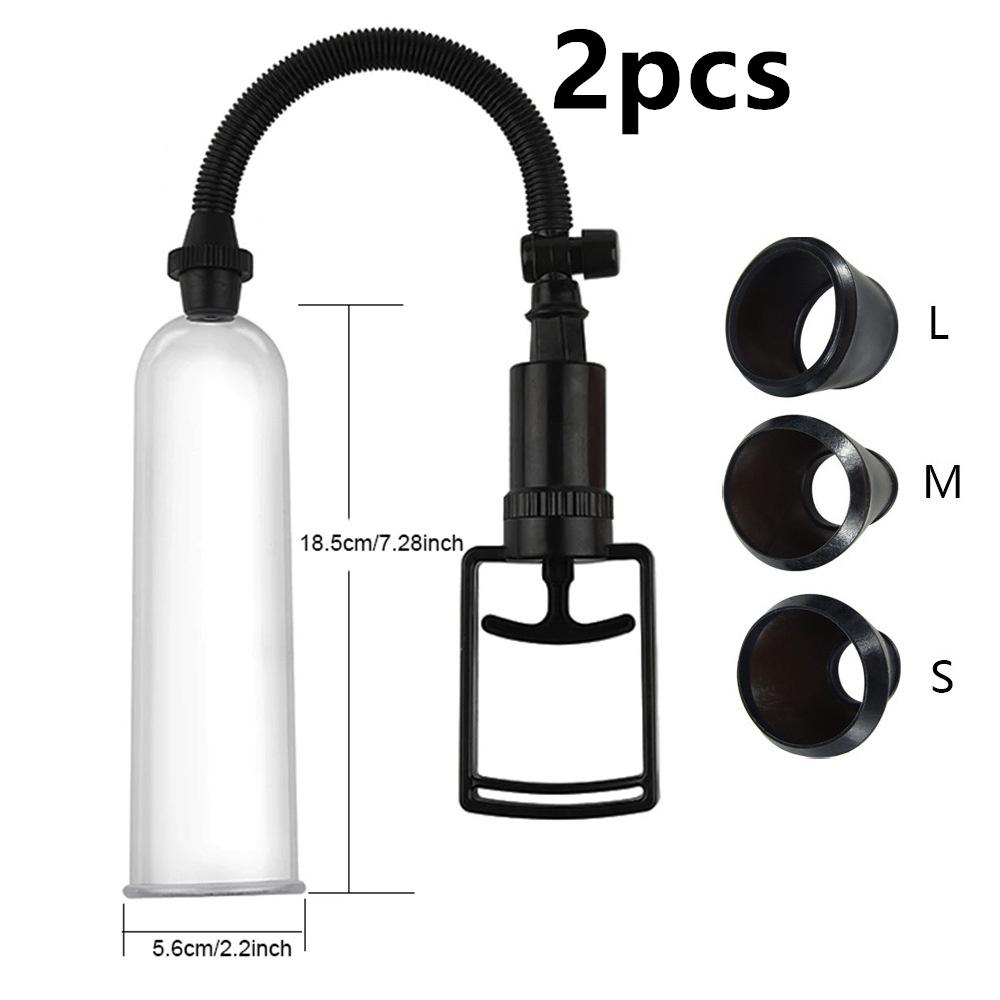 Male Penis Pump Dick Stimulate Extender Masturbator For Man Vacuum Pump Manual Penis Enlarger Big Dick Lasting Trainer Sex Toy