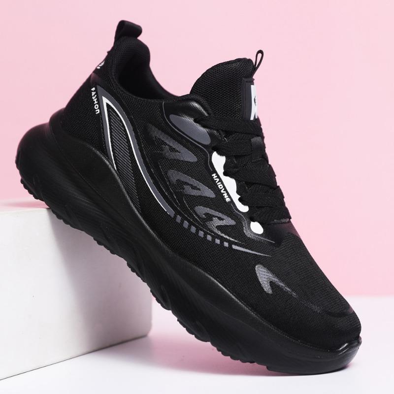 Магнитные вибрационные парные спортивные туфли для легкой ходьбы, модные туфли на толстой подошве со шнуровкой, низкие, из сетки, трендовые мужские туфли