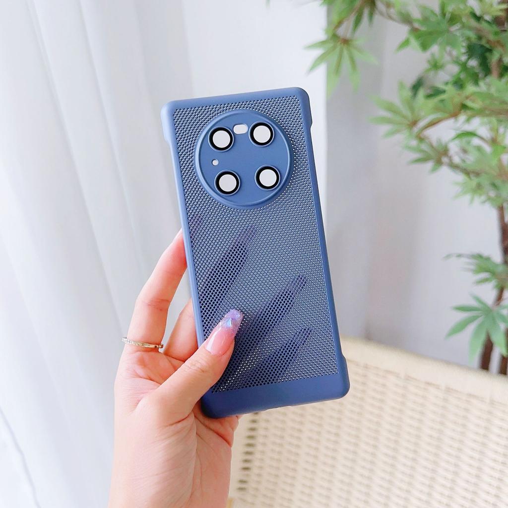 New Stylish Ultra Thin A54 Cooling Mesh Shell Samsung S24ultra Mobile Phone Case Suitable for S23 Lens Film Full Inclusive PC