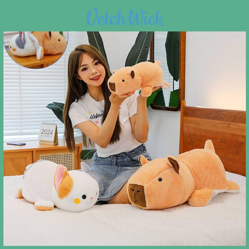 Charming Brown Capybara Plush Doll Cat Transformation Soft Toy For Kids Gift