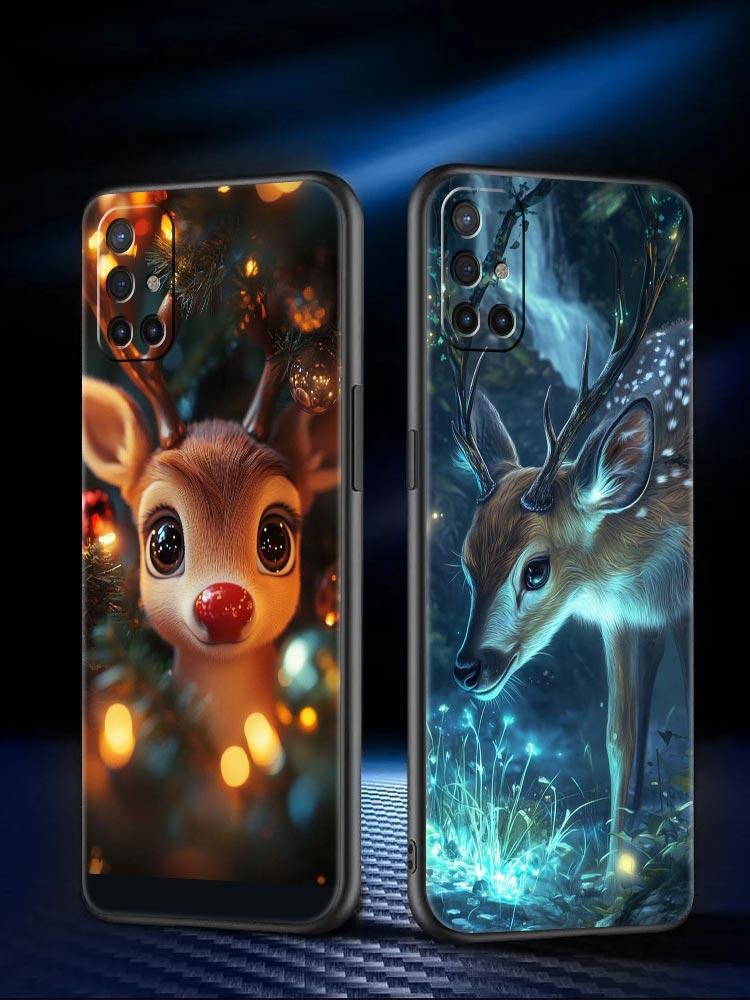 Phone Case For Oneplus 13R 13 12 10T 11 R10 Nord N100 N200 N10 9 9R CE 2 3 Z Pro Lite 5G Soft TPU Cover Cartoon Animal Deer Bags