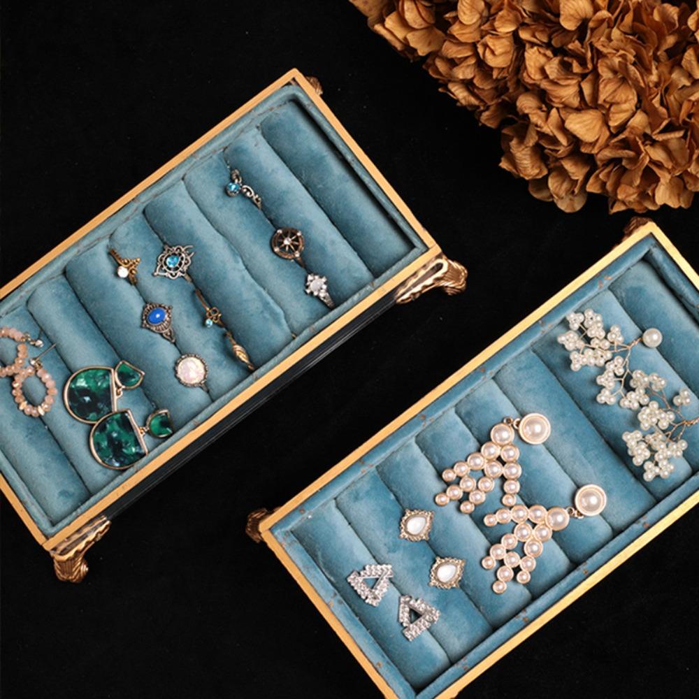 Durable Jewelry Display Stand Smooth Jewelry Tray Holder Luxury Trinket Box Craft Show