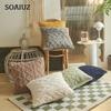 Jacquard Plush Geometric Pillowcase Living Room Sofa Cushion Cover Decorative Pillow Cover
