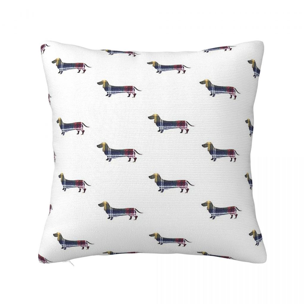 Cute White German Badger Dog Dachshund Pillowcase Cushion Cover Decoration Gift for Animal Dogs Lover Pillow Case Cover Sofa