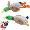 2-Pack Plush Duck Dog Toys with Squeakers, Crinkle Wings for Small Medium Dogs, Interactive Dog Toy, Durable Dog Toys To Keep Them Busy