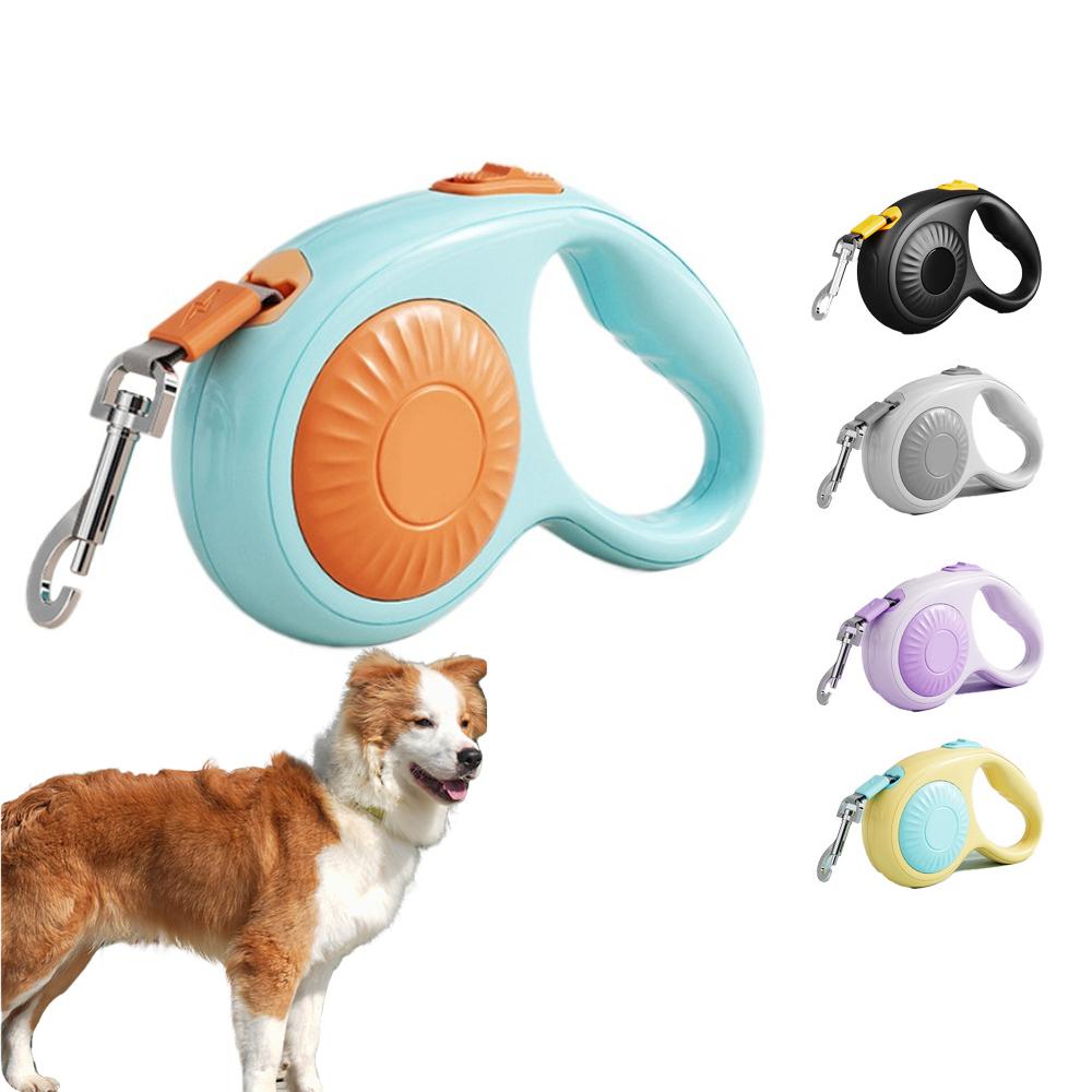 Automatic Retractable Pet Leash 3M Reflective Durable Dog Cat Lead with Comfy Handle for Small Medium Pets Outdoor Safety