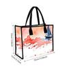 Watercolor Sailboat Print Casual Tote Bag Stylish Daily Use Carry Bag
